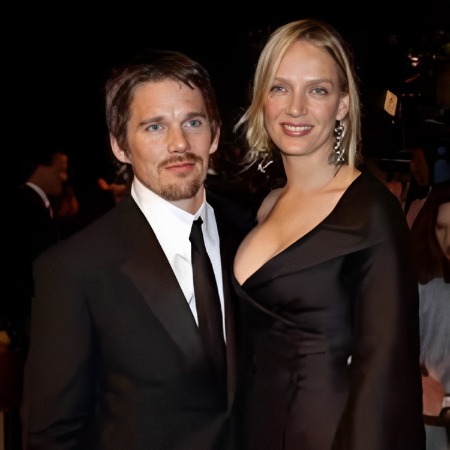 Ethan Hawke and his first wife Uma Thurman.